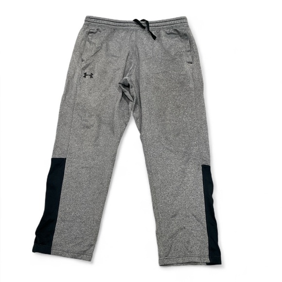 Under Armour Men's Gray and Black Track pants Size XL - Picture 1 of 4